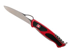 Нож перочинный Victorinox RangerGrip 57 Hunter, сталь X55CrMo14, рукоять полиамид, красно-чёрный