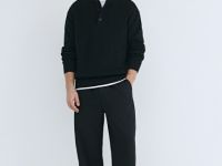 Джемпер из текстурной пряжи, Черный