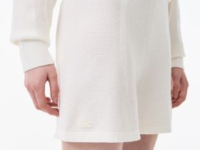 Женские рельефные шорты Lacoste из смеси хлопка