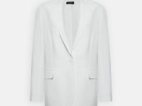 Однобортный жакет с добавлением льна