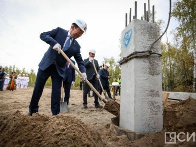 В селе Намцы началось строительство лечебного корпуса районной больницы