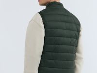Ультралёгкий жилет с воротником-стойкой, Зеленый