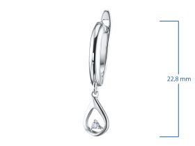 Серьги из серебра э0612сг10174700
