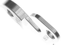 Держатель заднего переключателя &quot;петух&quot; Meta №198 фрезерованный (серебристый)