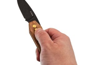 Складной нож Kizer Tomb, сталь Nitro-V, рукоять дерево Mkuruti