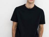Базовая футболка из хлопка, Черный
