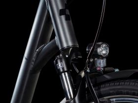 Женский велосипед Cube Town One Easy Entry, год 2025, цвет Серый-Черный, ростовка 19.5