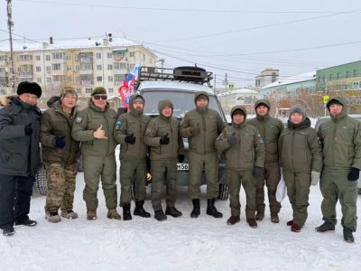 Ветераны СВО и сотрудники центра «ВОИН» отправились в автопробег Якутск — Нижняя Колыма