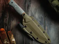 Туристический нож N.C.Custom Forester, сталь AUS-10, рукоять микарта +огниво