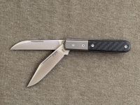 Складной нож LionSteel Barlow Warhorse, сталь M390, рукоять титан/карбон