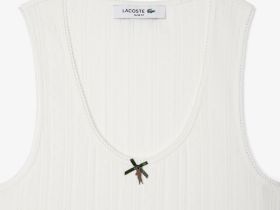 Женский спортивный топ Lacoste из смеси органического хлопка