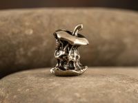 Бусина для темляка Огрызок, мельхиор