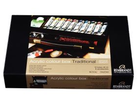 Набор акрила Talens "Rembrandt" 10 цв*40 мл в деревянном ящике