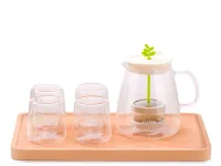 Чайный набор Xiaomi 17Pin Tea Set 800ml (4 ст.х 95ml) стекло (GCT-001) (прозрачный)