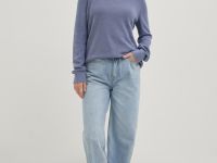 Джемпер из хлопка свободного силуэта