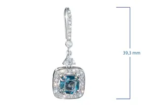 Серьги из серебра с и топазами э0671сг04250361_white