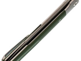 Складной нож Fat Dragon Attendants, сталь дамаск, рукоять G-10/сталь, зеленый