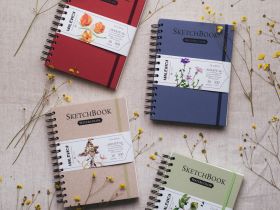 Скетчбук для акварели на спирали Малевичъ "Nature" 15х20 см 30л 300 г, 100% целлюлоза WaterFall