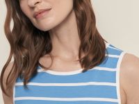 Майка приталенного силуэта в полоску