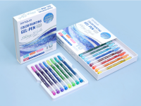 Набор ручек гелевых Languo, 1,00 мм, 16 цветов, с глиттером