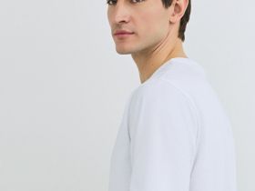 Футболка с текстовым принтом, Белый