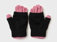 Комплект трикотажный для девочек: митенки, перчатки