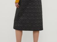 Стеганая юбка А-силуэта