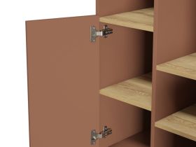 Стеллаж Матис 1-57x162 Терракотовый