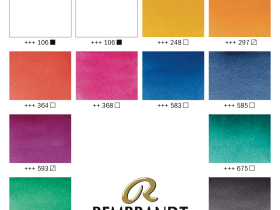 Набор акварели Talens "Rembrandt" Opaque mix 12 цв в металической коробке