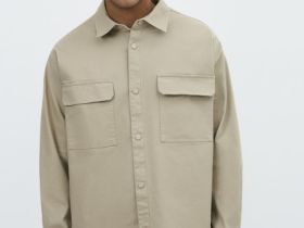 Текстильная рубашка, Бежевый
