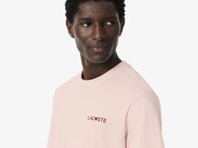 Мужская футболка для дома Lacoste из хлопка