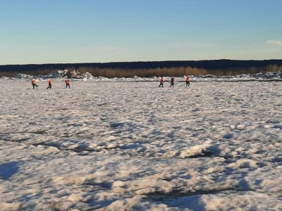 Ледоход на реке Лене в Якутии проходит по территории Намского района