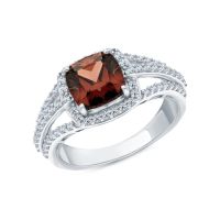 Серебряное кольцо с фианитами
