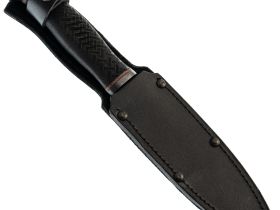 Тактический нож Пограничник, сталь 65Г, резина