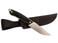 Нож Коршун Техно малый, сталь VG-10, рукоять G10 черно-желтый