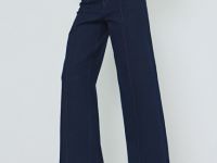 Широкие джинсы со стрелками, Синий