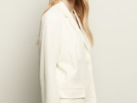 Однобортный жакет с добавлением льна