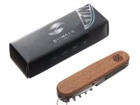 Нож перочинный Stinger 90 мм, 10 функций, коричневый