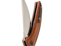 Складной нож Petrified Fish DeepSea PFP05BRMS, сталь K110, рукоять Micarta Brown