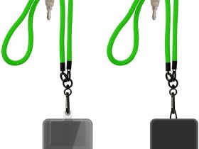 Шнурок Krutoff Нейлон для телефона и ключей 1,2 м Зелёный