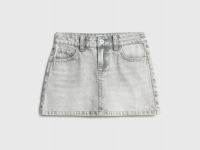 Джинсовая мини-юбка для девочек, Серый