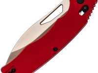 Складной нож Obertech ns-01 Drop point satin, сталь VG-10, рукоять G10, красный