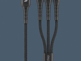 Кабель Deppa Armor 3 в 1 USB-A - micro-USB/USB-C/Lightning, 2м черный
