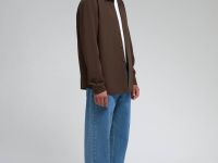 Рубашка прямого кроя с вискозой