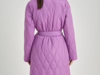 Пальто свободного силуэта с поясом