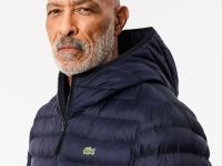 Мужская стёганная куртка Lacoste с капюшоном
