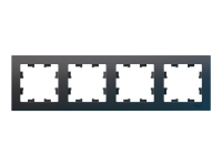 Рамка 4-постовая AtlasDesign Classic, карбон