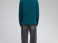 Поло из хлопка пике с длинным рукавом