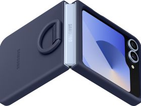 Клип-кейс Samsung Silicone Case Z Flip7 FE/Z Flip6 Темно-синий