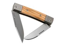 Складной нож LionSteel BestMan Two blades, сталь M390, рукоять Olive